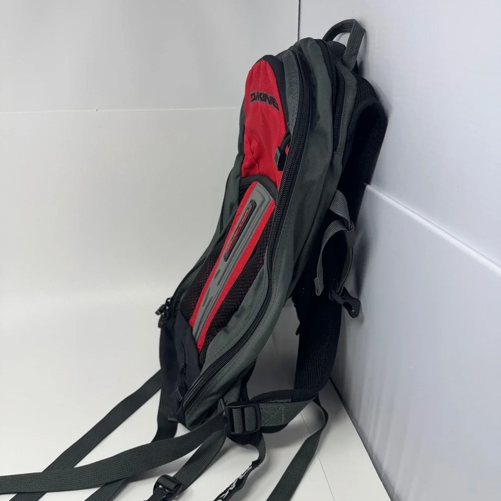 Dakine Drafter Backpack Red Gray Black Mountain Biking Hiking - No Hydrpack